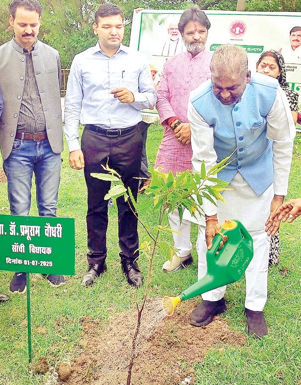 पौधरोपण भावी पीढ़ियों के लिए स्वच्छ और सुरक्षित भविष्य देने का संकल्प : डॉ चौधरी