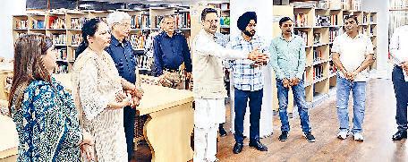 विस अध्यक्ष कल्याण ने पुस्तकालय का निरीक्षण किया