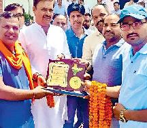 गुर्जर जागरूक मंच ने सांसद नागर का किया स्वागत