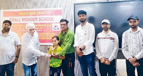 एसडी स्पोर्ट्स स्कूल ढाणा खुर्द की छात्रा प्रगति ने शतरंज में जीता गोल्ड