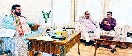 भाजपा नेता हनुमान ने सीएम से मुलाकात की