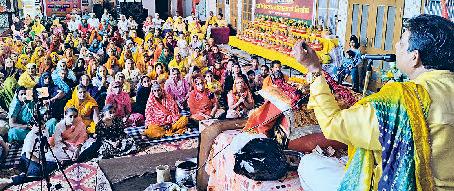 संगीतमय श्रीमद भागवत कथा के 5वें दिन किया कंस वध की कथा का वर्णन