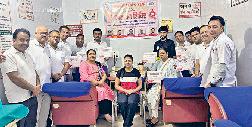 जेसीआई भिवानी स्टार के शिविर में 11 युवाओं ने किया रक्तदान