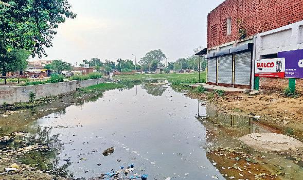 बारिश आते ही डूब सकती है गाड़िया लोहार बस्ती, दुकानों में घुसेगा पानी