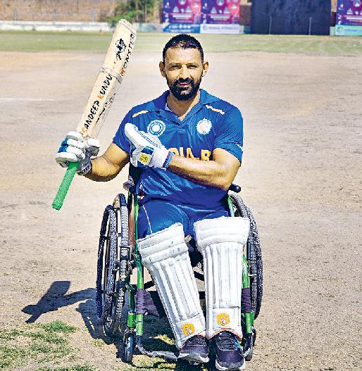 अंतरराष्ट्रीय व्हीलचेयर क्रिकेटर संदीप कुंडू ग्वालियर में अपने खेल प्रदर्शन का जलवा दिखाएंगे