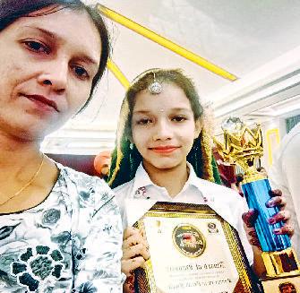 रियलिटी शो में छात्रा मेघा ने हासिल किया द्वितीय स्थान