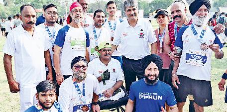 इंटीग्रिटी रन में सेना के पूर्व जवानों ने दिखाया दम