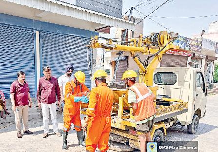 मुख्य अभियंता ने ट्विन सिटी में चल रहे विकास कार्यों का किया मुआयना