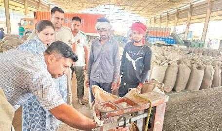 एसडीएम ने किया दो अनाजमंडियों का मुआयना