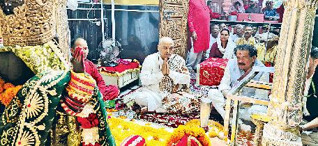 मां भद्रकाली शक्तिपीठ में नतमस्तक हुए केंद्रीय राज्यमंत्री