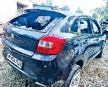 चार लोगों ने युवक पर किया हमला, गाडी भी तोड़ी