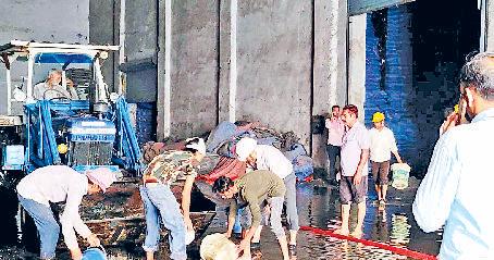 उत्तर भारत की सबसे बड़ी शुगर मिल यमुनानगर में घुसा बारिश का पानी