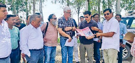 वर्ल्ड बैंक की टीम ने सरस्वती नदी का किया दौरा