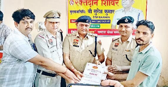 रामबीर चौहान ने 66वीं बार और अमित सैनी-अमन गर्ग ने 25वीं बार कमाया पुण्य सेना के सम्मान में शिविर, 72 लोगों ने किया रक्तदान