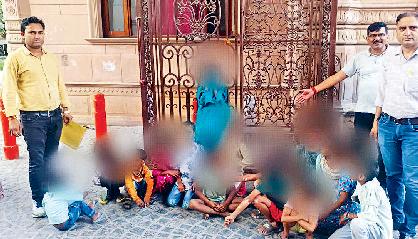 पानीपत में भिक्षावृत्ति करते नौ बच्चे रेस्क्यू किए