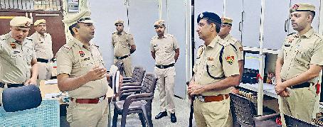 कप्तान ने एसपी कार्यालय का निरीक्षण किया
