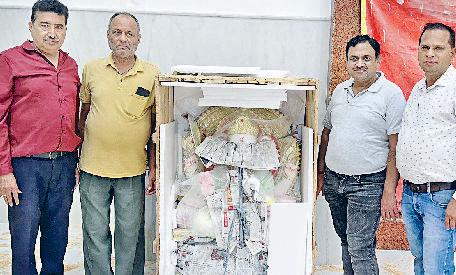 श्री गणेश मंदिर में पहुंची भगवान की मूर्तियां 1 से कार्यक्रम, प्राण प्रतिष्ठा 7 जून को होगी