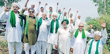 धरने को निसिंग के किसानों ने दिया समर्थन