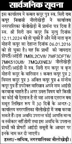 करनाल में रेलवे ट्रैक पार करते समय बुजुर्ग महिला की मौत