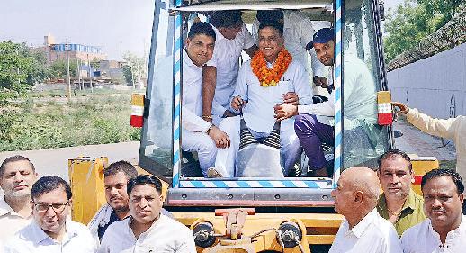 अब विधायक ने किया नाला निर्माण का शुभारंभ