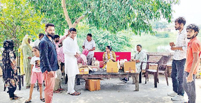 स्वास्थ्य जांच शिविर का 53 लोगों ने उठाया लाभ