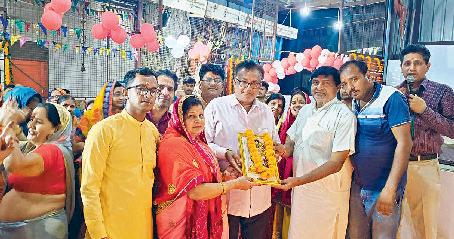 मूर्ति प्राण प्रतिष्ठा को लेकर हनुमान मंदिर में किया सुंदरकांड पाठ