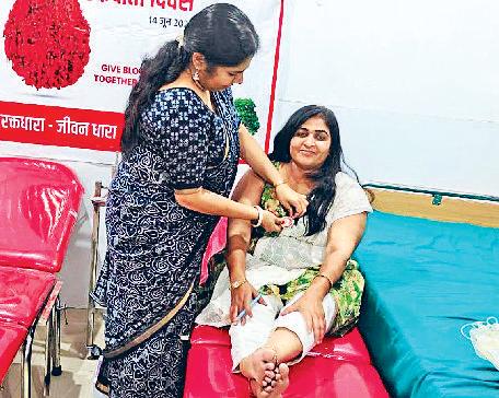 अस्पताल में रक्तदान के प्रति किया जागरूक