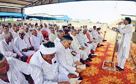 जांडवाला बागड़ में भट्ट ब्लॉक के 21 गोशाला के प्रधानों की बैठक आयोजित जो जमीन पंचायतों के नाम पड़ी है वह भूमि गोशाला के नाम हो : बंसीलाल