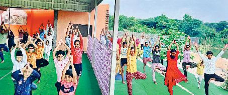 गांव मस्तापुर में योग शिविर का हवन के साथ समापन
