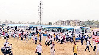 रोडवेज की 170 से ज्यादा बसें गई सीएम के कार्यक्रम में, भटकते रहे यात्री