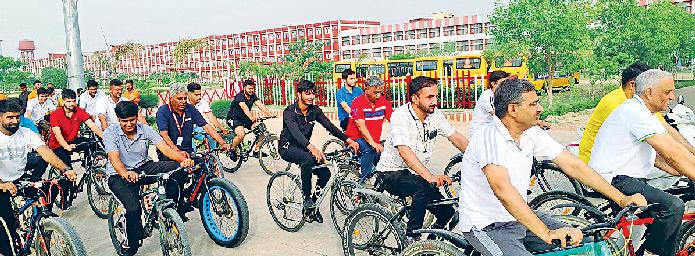 बाबा मस्तनाथ विश्वविद्यालय में साइकिल रैली का आयोजन