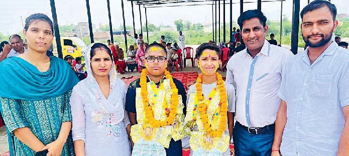 राई स्पोर्ट्स स्कूल की प्रवेश परीक्षा पास करने वाले विद्यार्थियों को किया सम्मानित