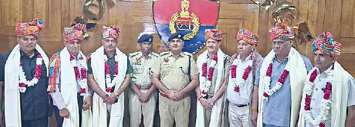 पुलिस के 11 अधिकारी व कर्मचारी सेवानिवृत्त