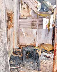 नए मोहल्ला क्षेत्र के टपरे में आग लगी