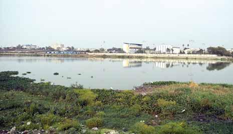 गंगासागर तालाब की भूमि की पुराई और निर्माण कार्य पर रोक