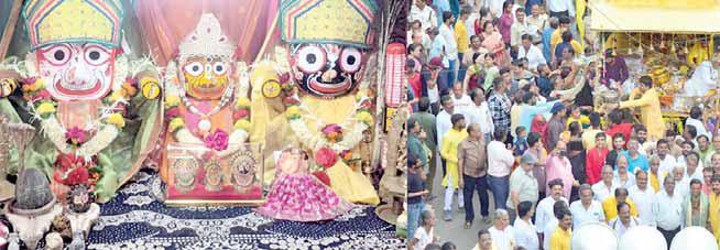 संस्कारधानी में दिखा जगन्नाथ पुरी सा नजारा