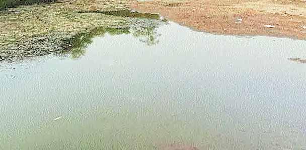 तालाब के पानी से उपरैनगंज तमरहाई में जलप्लावन