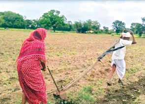 किसान की दयनीय हालत देख लोग सहम गए