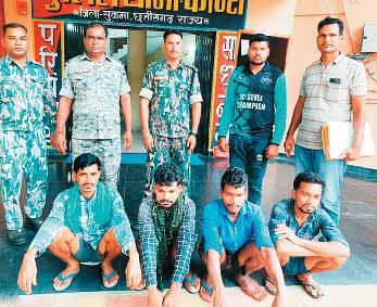 दो ईनामी सहित 6 नक्सली गिरफ्तार, मतदान केंद्र में फायरिंग, हत्या के मामले में रहे शामिल