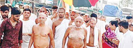 निर्यापक मुनि श्री 108 सुधासागर जी की सिंग्रामपुर में हुई भव्य आगवानी