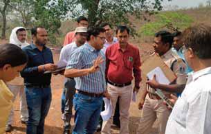 चार सदस्यीय टीम ने जिले के 12 ब्लैक स्पॉट एवं 2 हॉट स्पॉट को जांचा-परखा