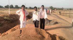 जंप उपाध्यक्ष प्रतिनिधि ने की ठेकेदार पर कार्रवाई की मांग नहर निर्माण में घटिया सामग्री का उपयोग