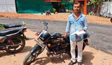 लुटेरों की मोटर साईकिल लेकर एसपी के पास पहुंचा पीड़ित...!