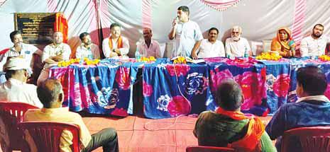 इंदिरा कॉलोनी में क्षेत्रीय विधायक ने किया मुक्तिधाम निर्माण का भूमि पूजन