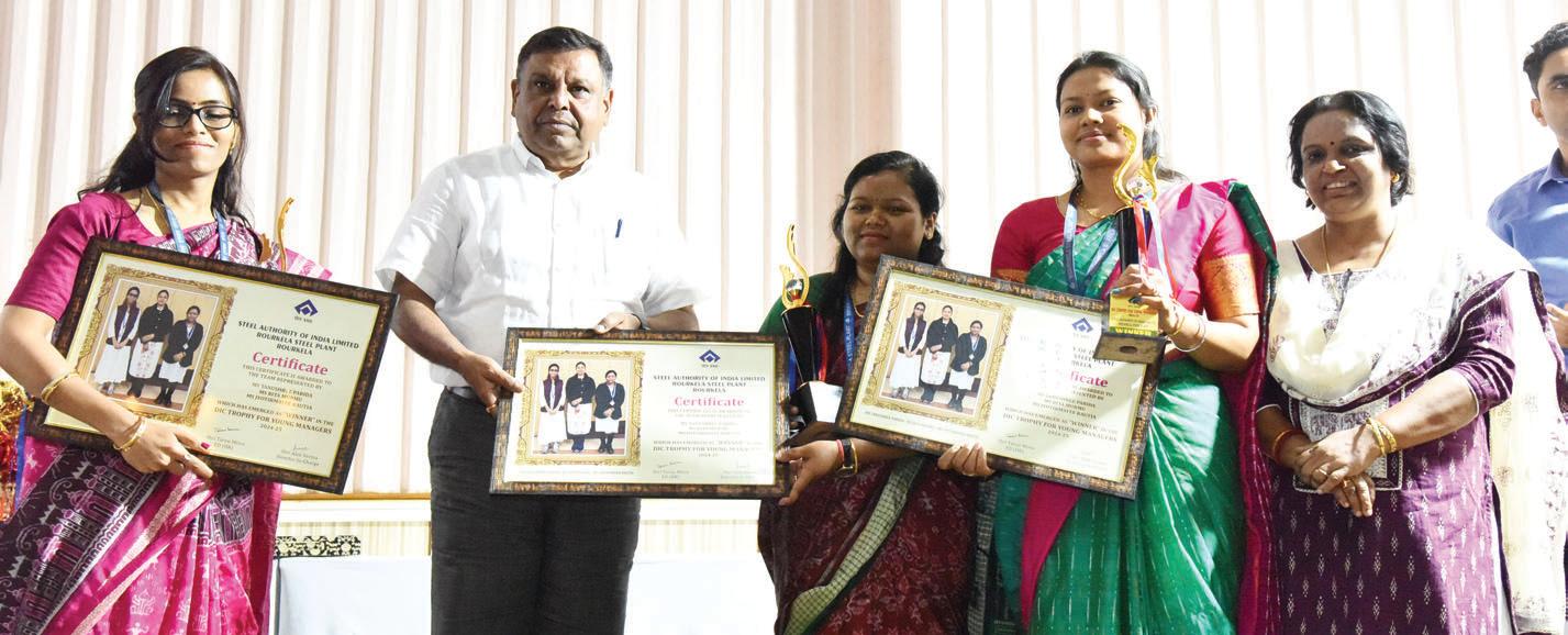 Gyan Sarathi, Young Managers, and QUIZ-SAMRAT Awards presented at Rourkela Steel Plant