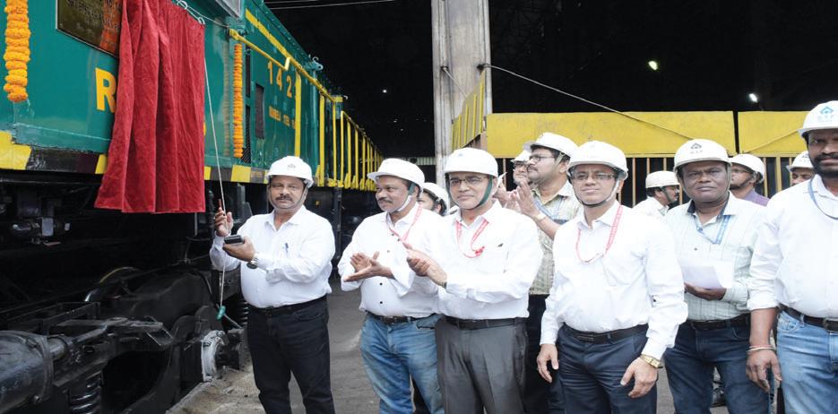 Overhauled locomotive commissioned at T&RM Dept of Rourkela Steel Plant