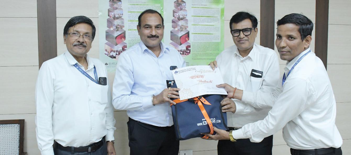 Rourkela Steel Plant honours outstanding employees under SAIL Shabash Scheme