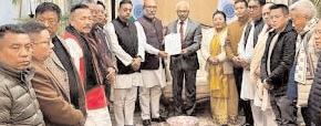 BJP's Sambit Patra meets ex-Manipur CM Biren Singh, party MLAs in Imphal