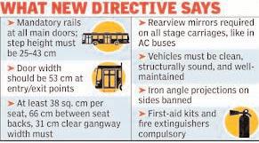 Bengal Govt issues strict guidelines on passenger comfort and safety in buses
