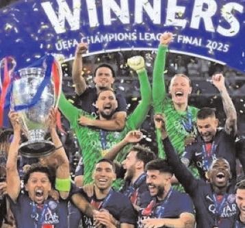 PSG lift its first ever Champions League title with record-breaking final win over Inter